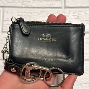 COACH Vintage Card/ID Holder | Key ring holder with carabiner/key ring attached
